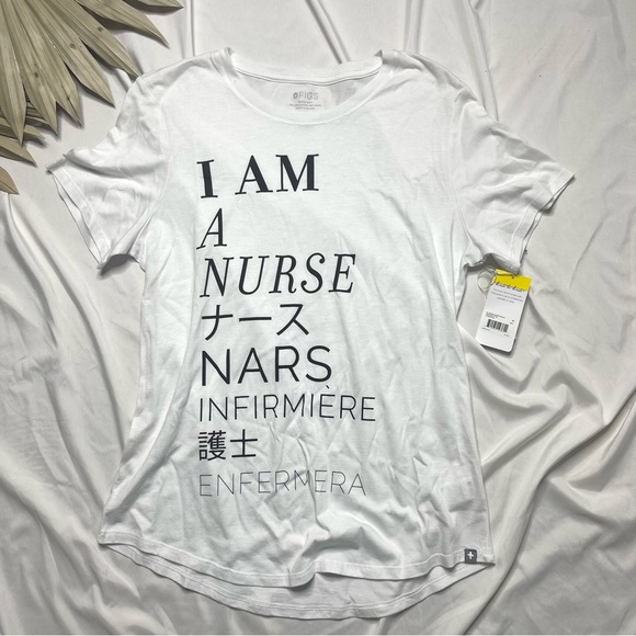Figs Tops Figs Scrubs I Am A Nurse Nars White Black Super Soft Short Sleeve Shirt Tee Poshmark
